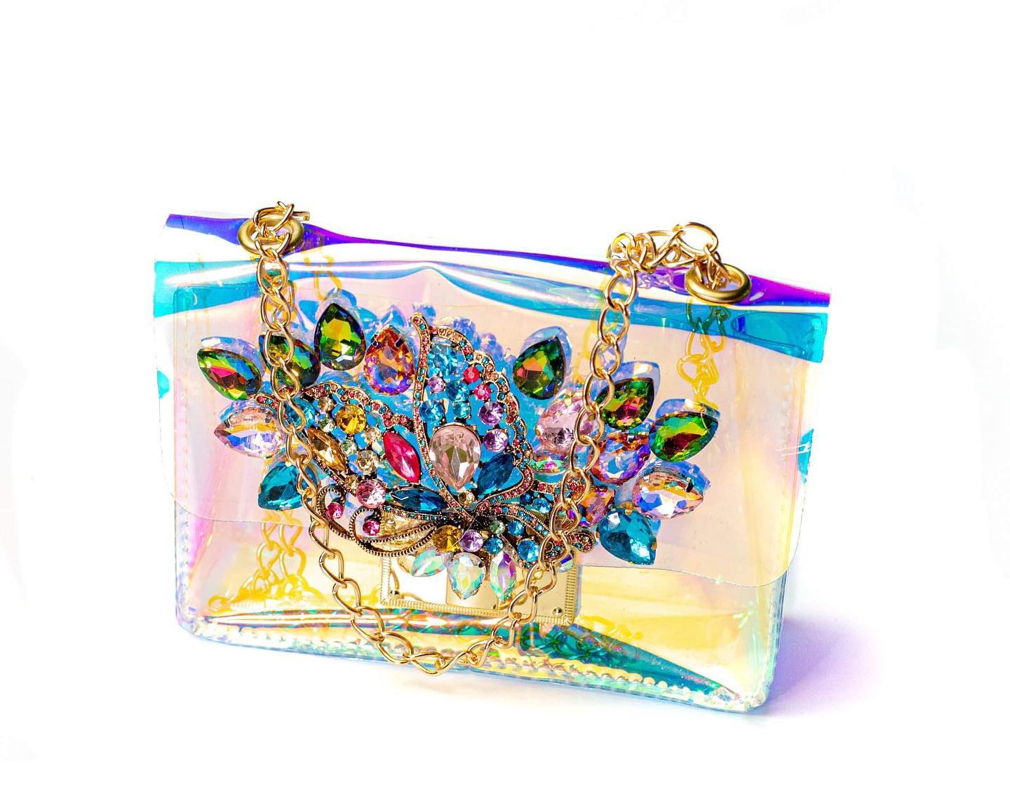 IC-Sun Explosions Luxury Soft Acrylic Purse
