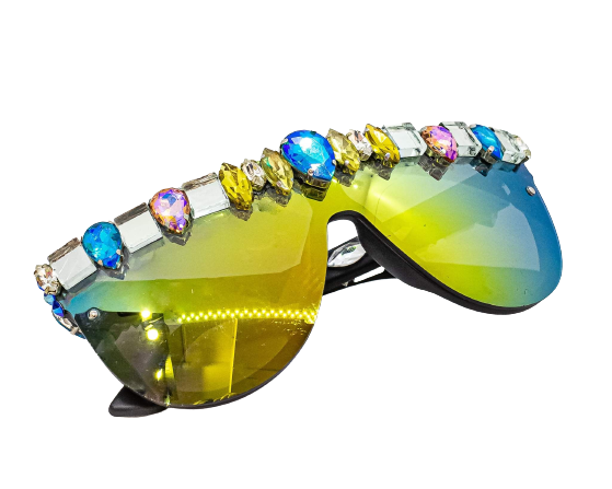 IC-Manhattan Skyline Windows Eyewear Couture Grand View Wrap Golden Sky