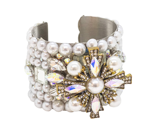 IC-Pearls Of Hope Hard Cuff Bracelet