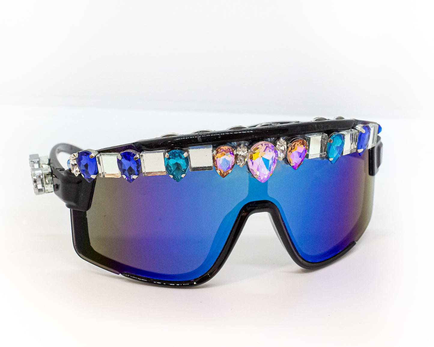 IC-Manhattan Skyline Windows Eyewear Couture Show Stopper Wrap Blue